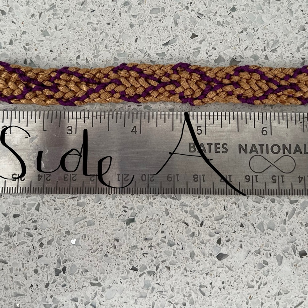 Handmade Artisan bracelet in Japanese style Kumihimi braiding